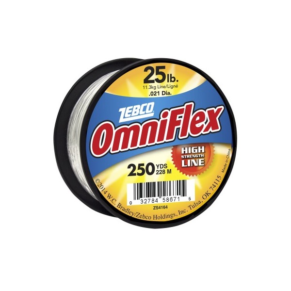 SEDAL TRANSPARENTE 25 LB 228 MTS ZEBCO OMNIFLEX - Imagen 2