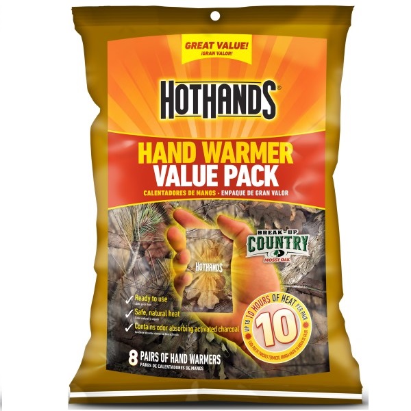 PAQUETE 8 CALENTADORES DE MANOS CAMO HOTHANDS - Imagen 3