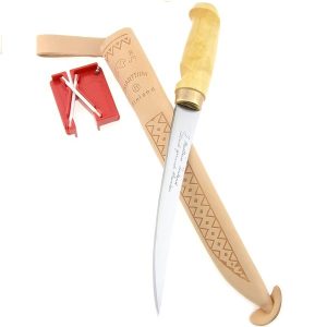 CUCHILLO FILETERO 26CM CON FUNDA Y AFILADOR RAPALA