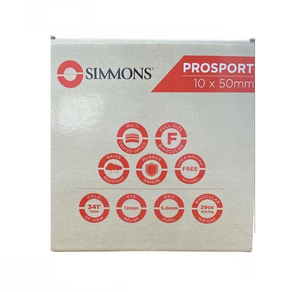 BINOCULARES PROSPORT 10x50MM SIMMONS - Imagen 9