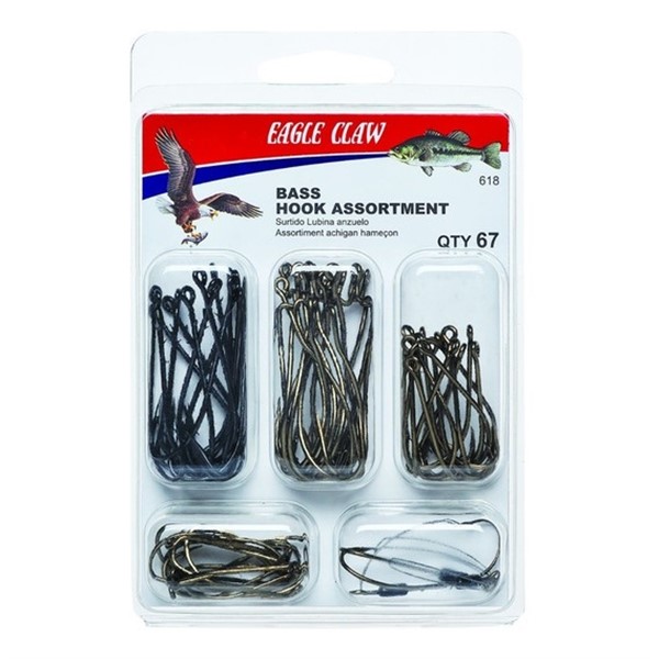 KIT DE 67 ANZUELOS EAGLE CLAW