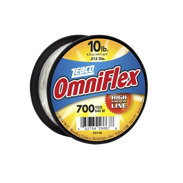 SEDAL TRANSPARENTE 10 LB 640 MTS ZEBCO OMNIFLEX - Imagen 2