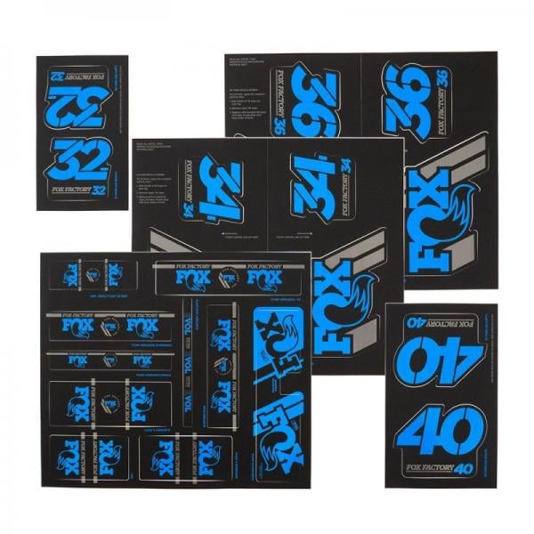 Kit de pegatinas Fox Racing Heritage para Horquilla y Amortiguador - Imagen 4