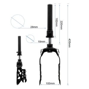 Amortiguador delantero de horquilla del Ninebot F3