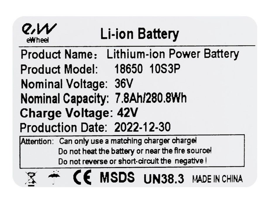 Batería 36v 7,8Ah Kugoo S1 - Imagen 4