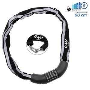 Candado de cadena con funda reflectante EWLK017