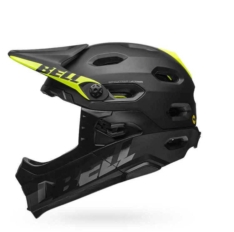 Casco Bell Super DH MIPS Spherical Negro Mate/Flúor