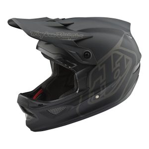 Casco Troy Lee Designs D3 Fiberlite Mono Black