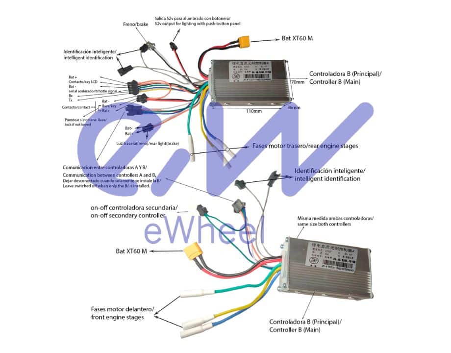 Controladora J&P 52V 35A (Dual) - Imagen 3