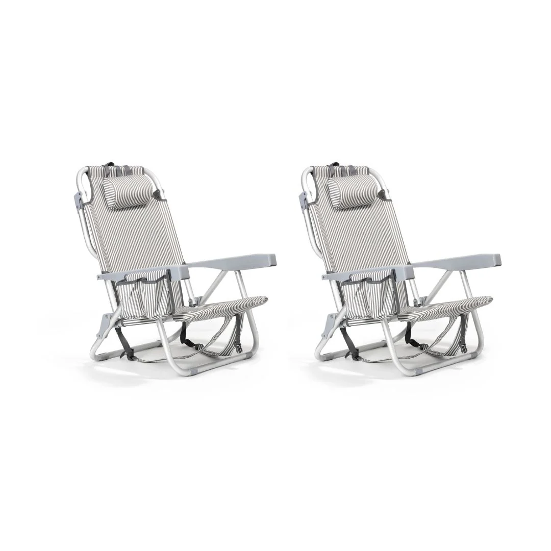 Pack 2 Sillas Traveler Gris - Imagen 2