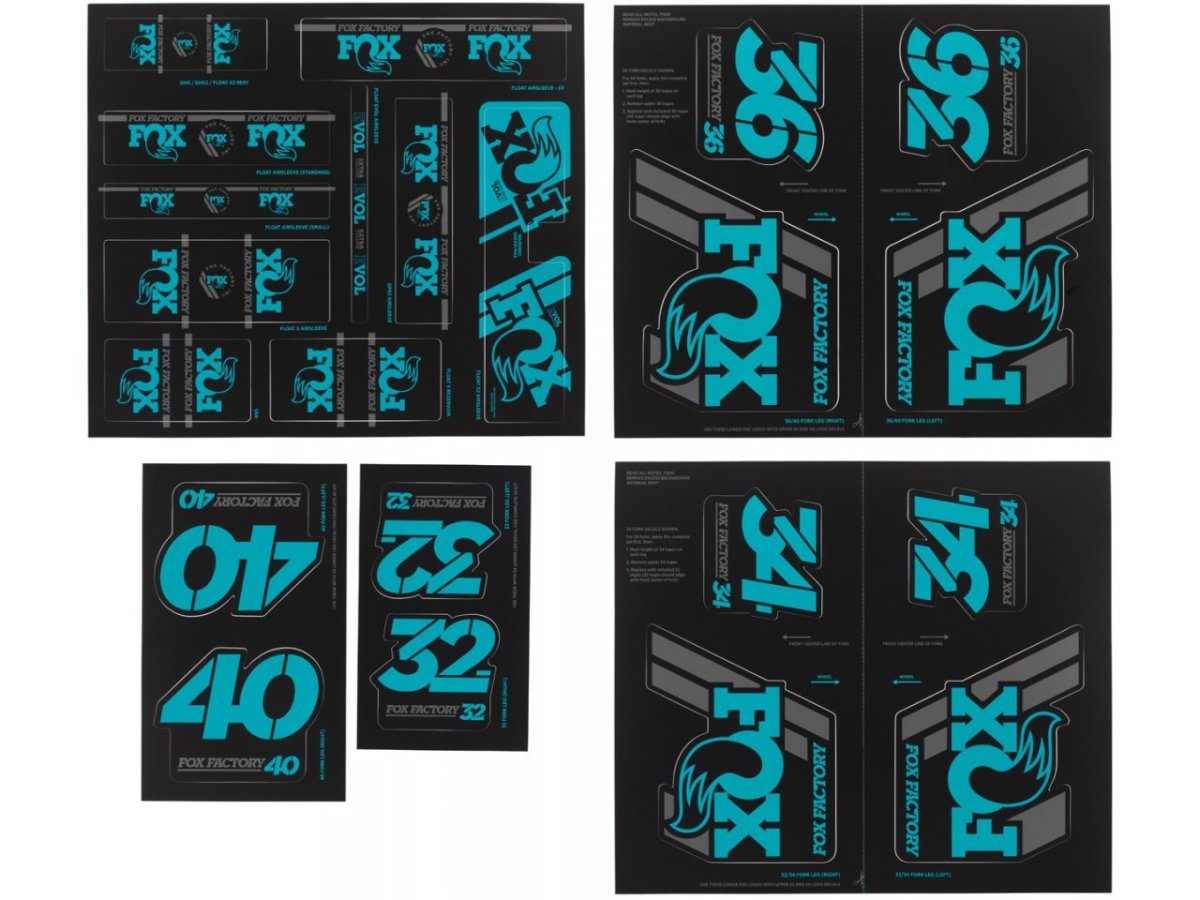 Kit de pegatinas Fox Racing Heritage para Horquilla y Amortiguador