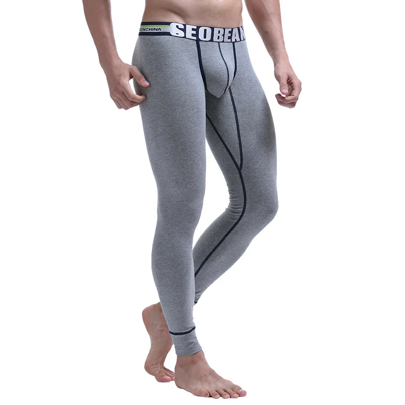 SEOBEAN Cotton Stripey Thermal Underwear - Imagen 7