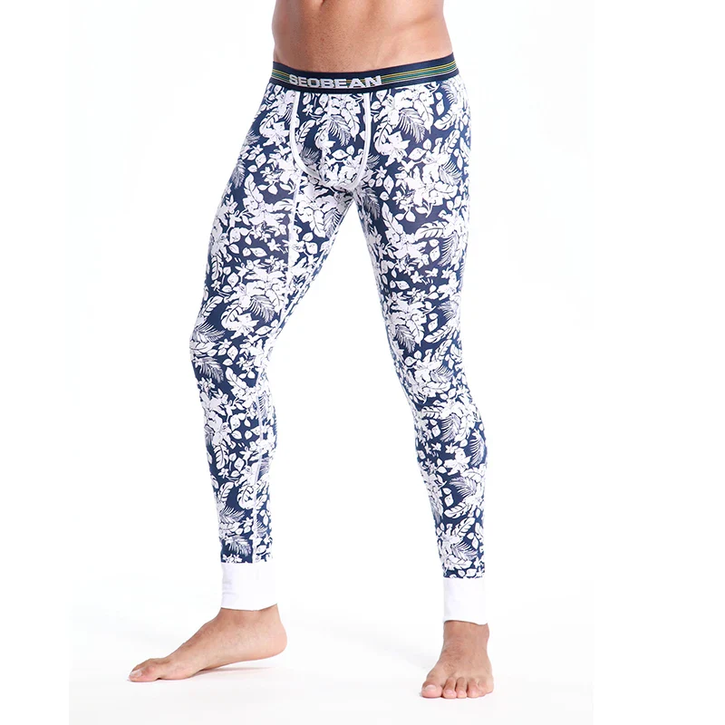 SEOBEAN Cotton Stripey Thermal Underwear - Imagen 9