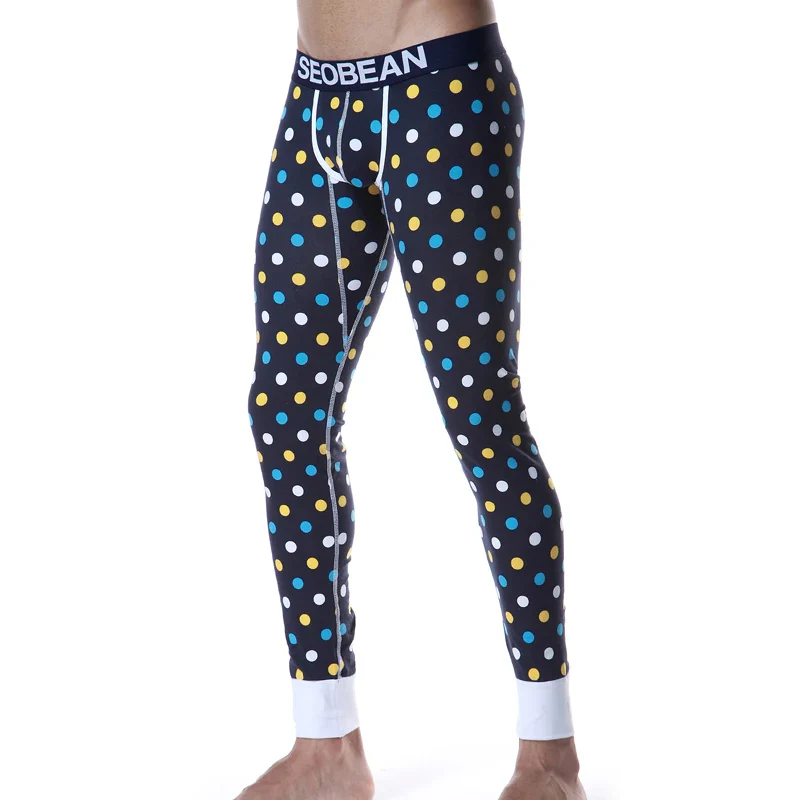 SEOBEAN Cotton Stripey Thermal Underwear - Imagen 5