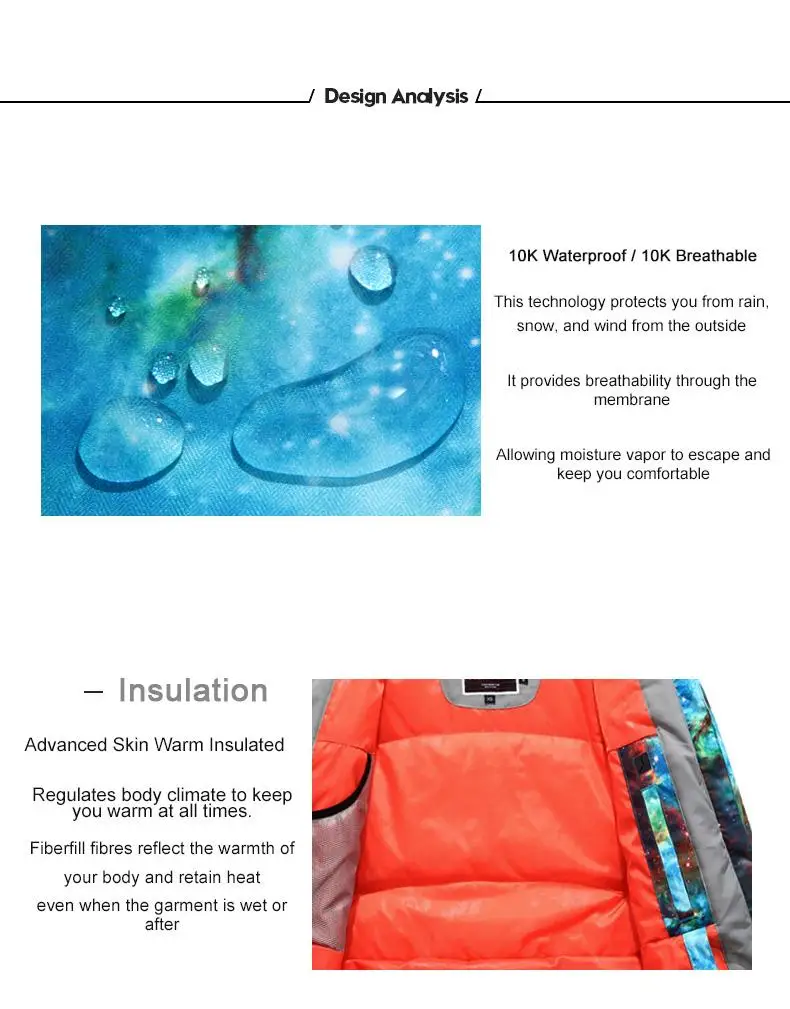 GSOU SNOW Ski Jacket And Pants Set - Imagen 6