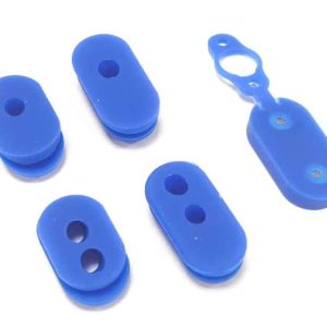 Juego completo tapones de silicona para Xiaomi M365, 1S, Esssential, Pro y Pro2 – Color: Azul