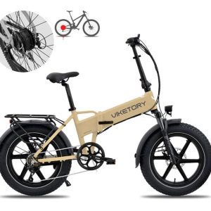 Lithor ebike fatbike plegable-crema