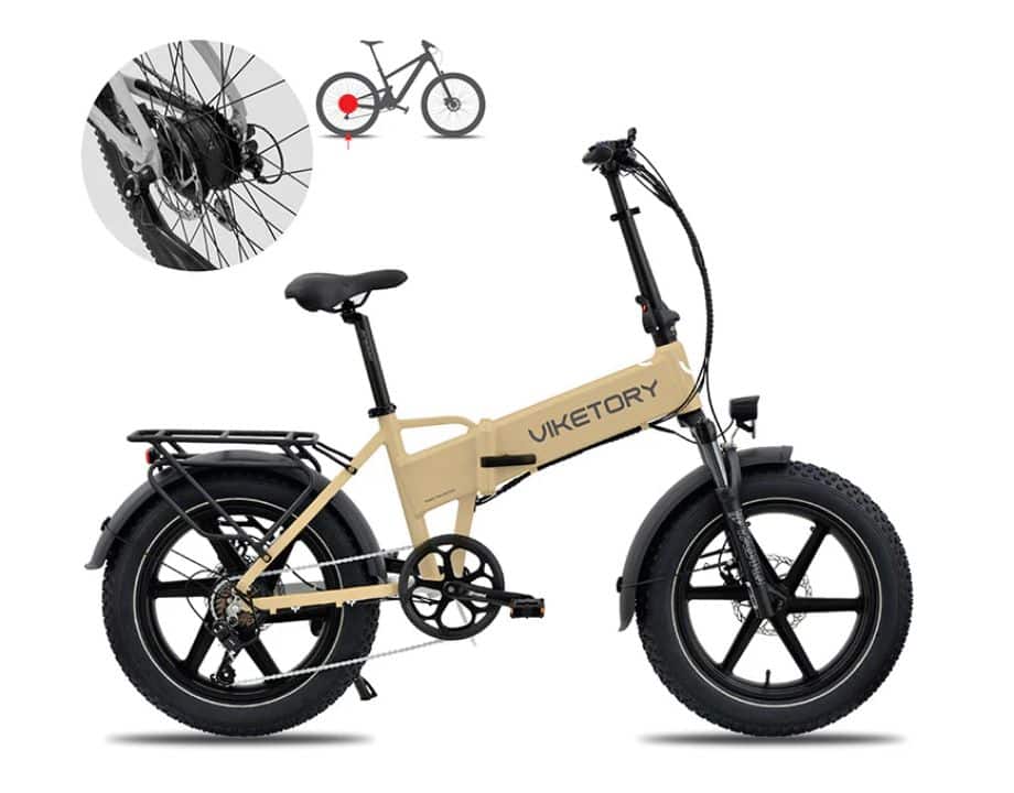 Lithor ebike fatbike plegable-crema - Imagen 2