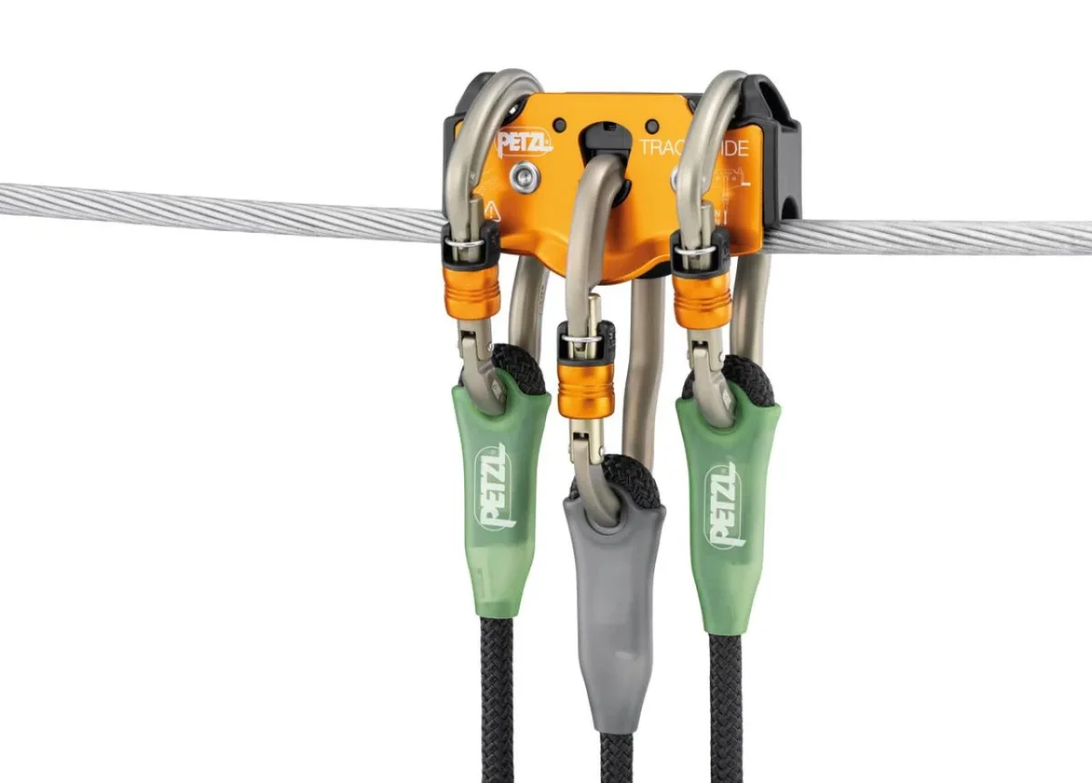 Petzl Trac Guide Polea de resistencia óptima para parques de cuerdas - Imagen 4