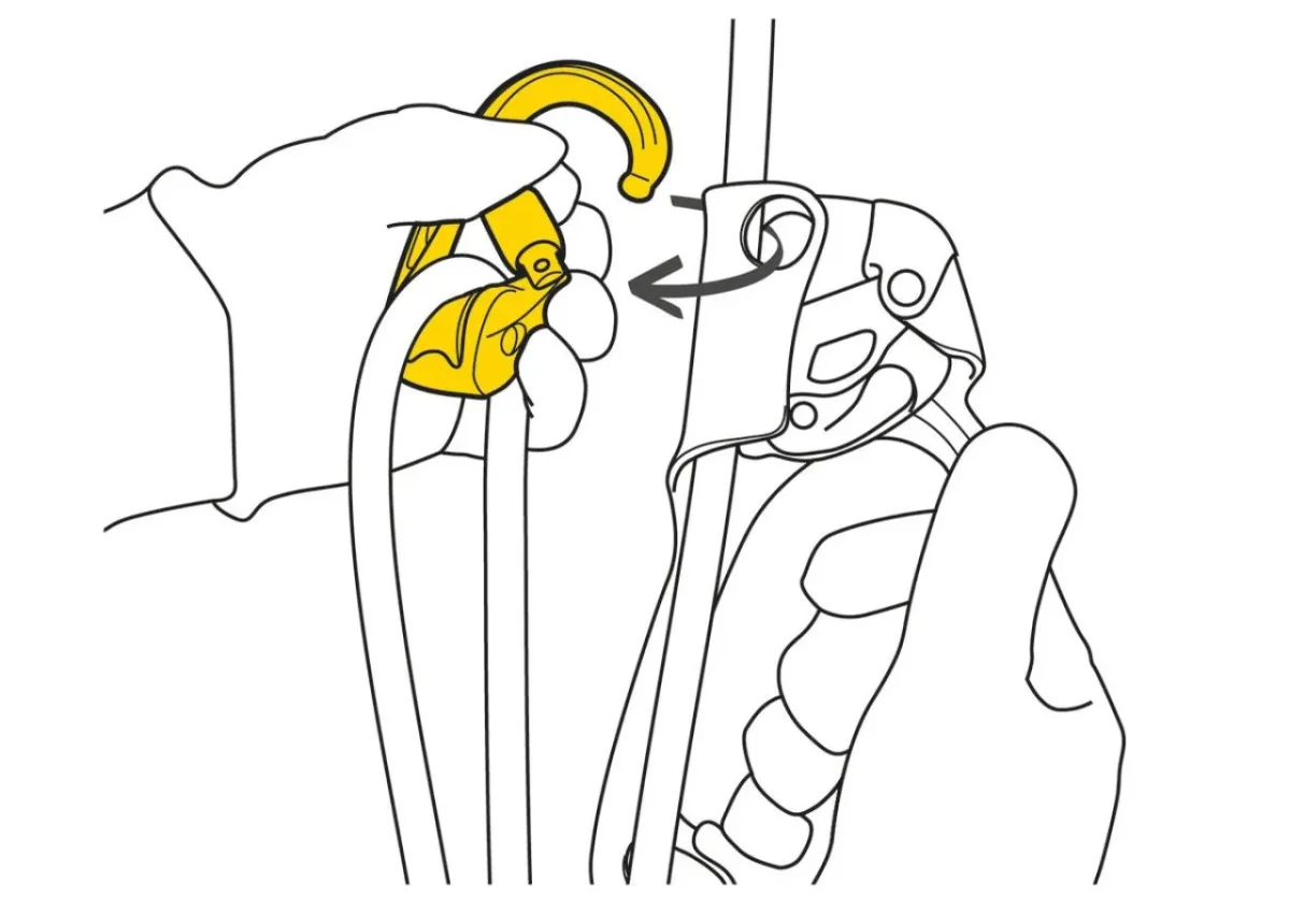 Petzl ROLLCLIP Z Mosquetón con polea integrada - Imagen 3