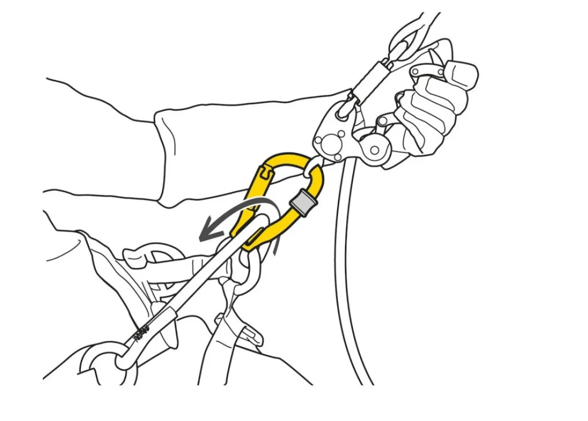 Petzl ROLLCLIP Z Mosquetón con polea integrada - Imagen 4