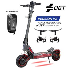 Patinete Ecoxtrem M41 DUAL Rojo – Versión V2 frenos hidráulicos