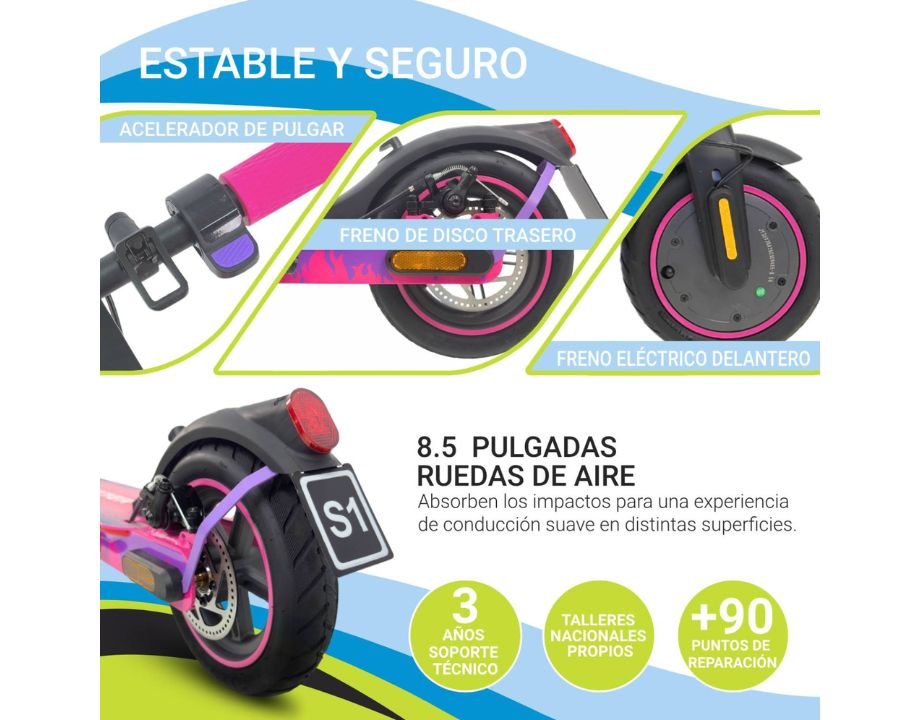Patinete Eléctrico Mascooter S1 Furious - Imagen 9