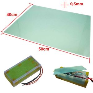 Plancha fibra de vídrio 50x40cm (grosor 0,5mm)