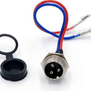 Puerto de carga conector GX16 3 pines a conector tipo bala