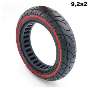 Rueda maciza ultraligera 9,2×2 – linea roja