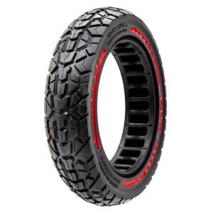 Rueda maciza ultraligera offroad 10×2,125-6,5/B34 – roja [Nedong]