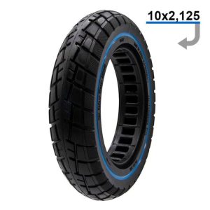 Rueda maciza ultraligera offroad 10×2,125-6,1 -linea azul (llanta de 34mm)