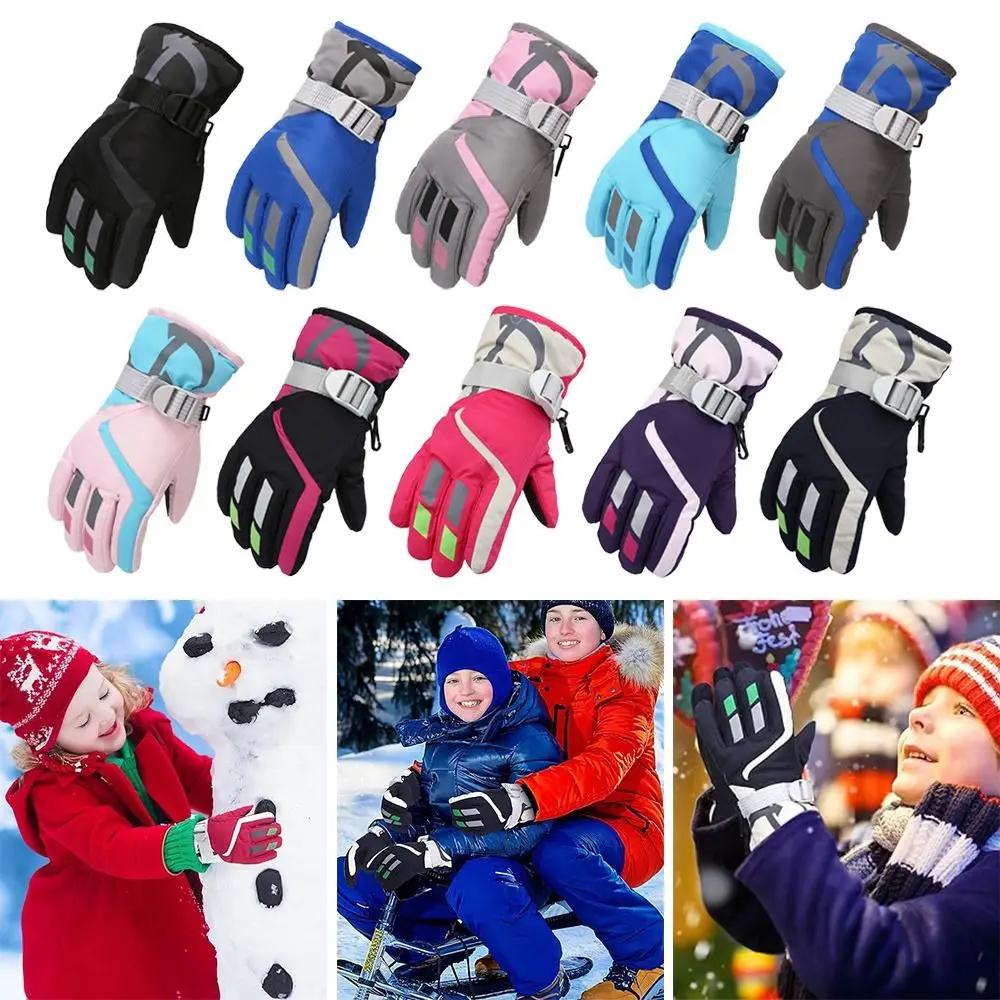 FROSTKANGO Winter Waterproof Ski Snowboard Gloves - Kid's - Imagen 7