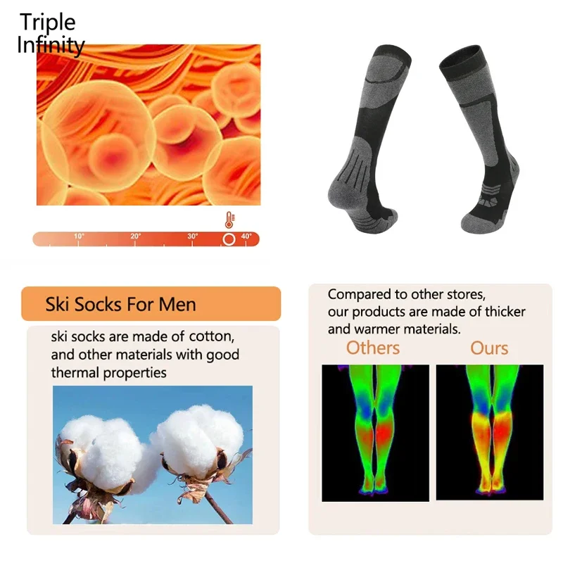 TRIPLE INFINITY Long Mountain Socks - Imagen 5