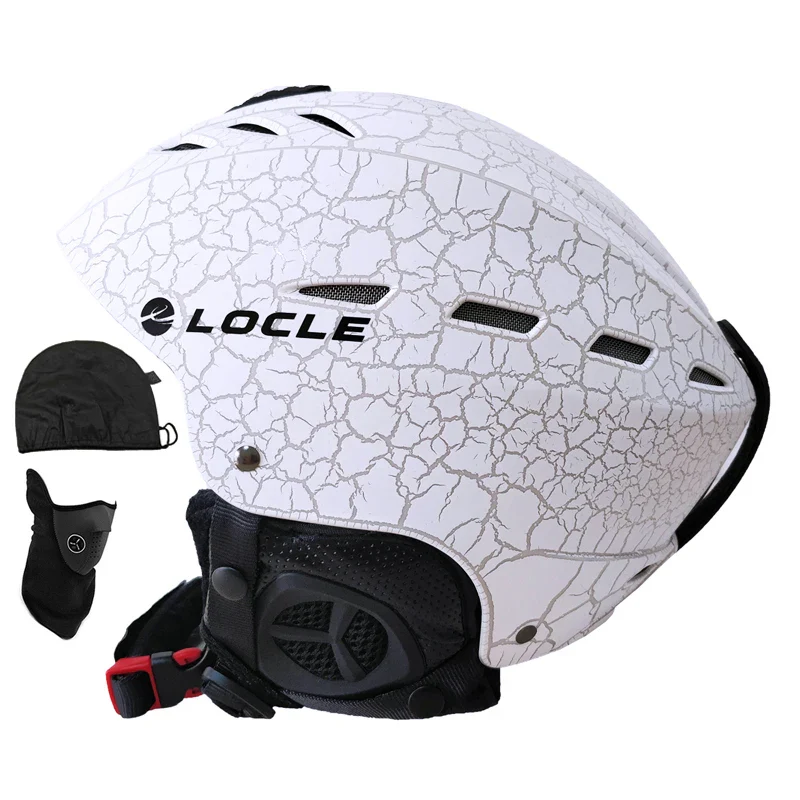 LOCLE Men Skiing Helmet Women Children Boys Girls Ski Helmet Skating Skateboard Snowmobile Motorcycle Helmets Size 52-64cm - Imagen 9