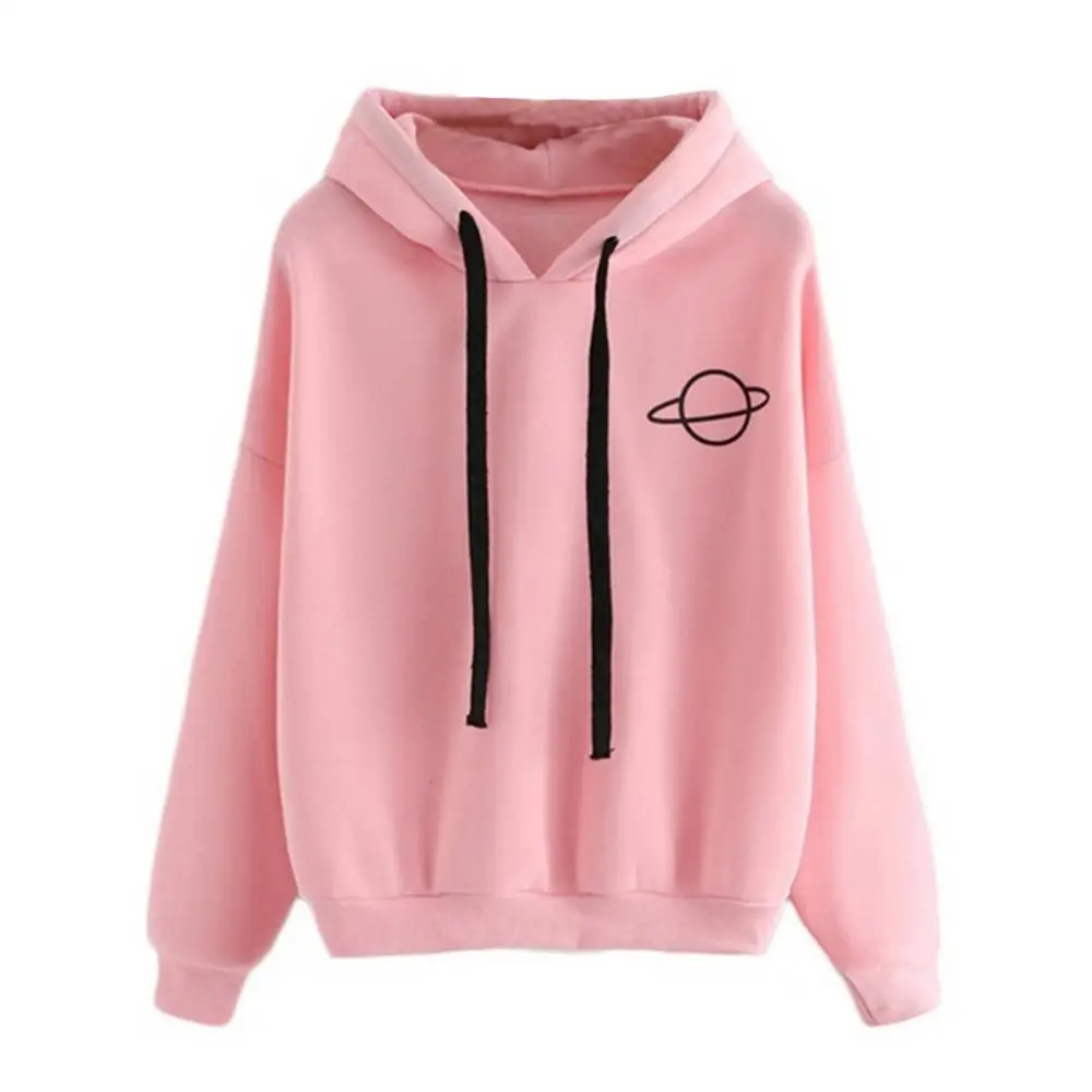 SANWOOD Solid Color Hoodie - Women's - Imagen 2