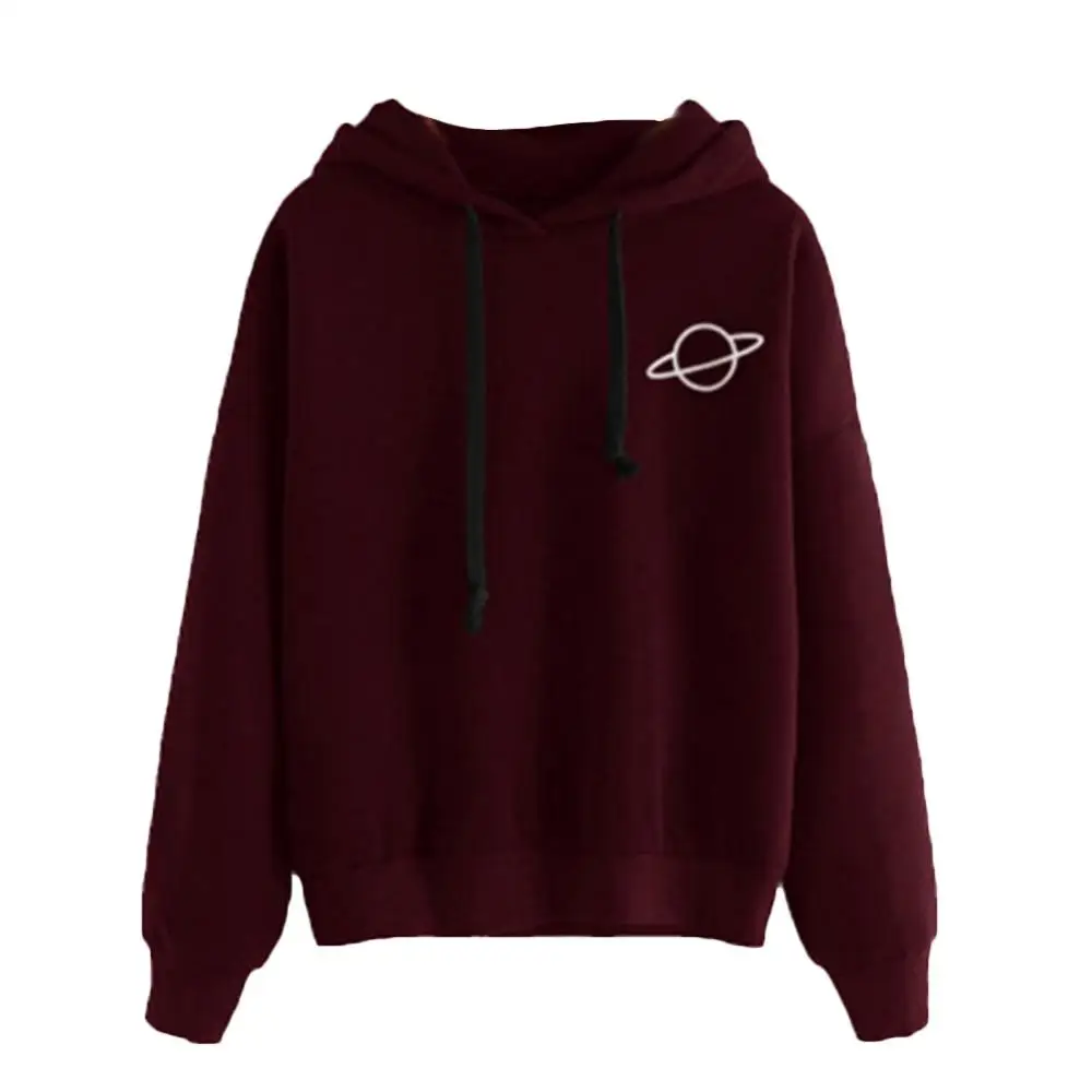 SANWOOD Solid Color Hoodie - Women's - Imagen 6