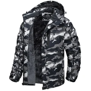 TACVASEN Camo Snowboard Jacket
