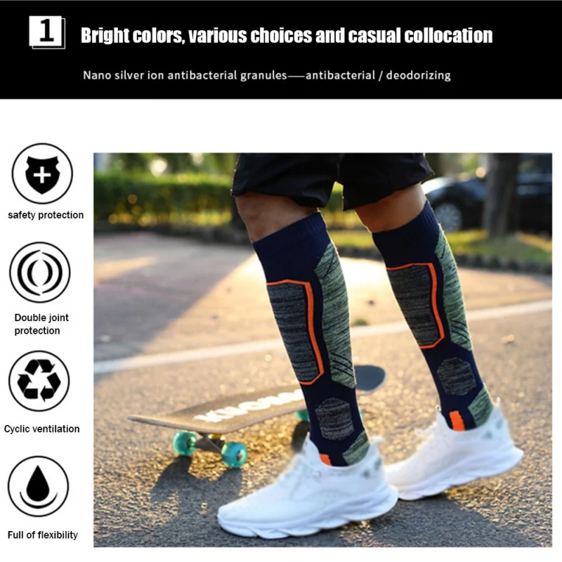 AOLIKES Padded Ski Socks - Imagen 9