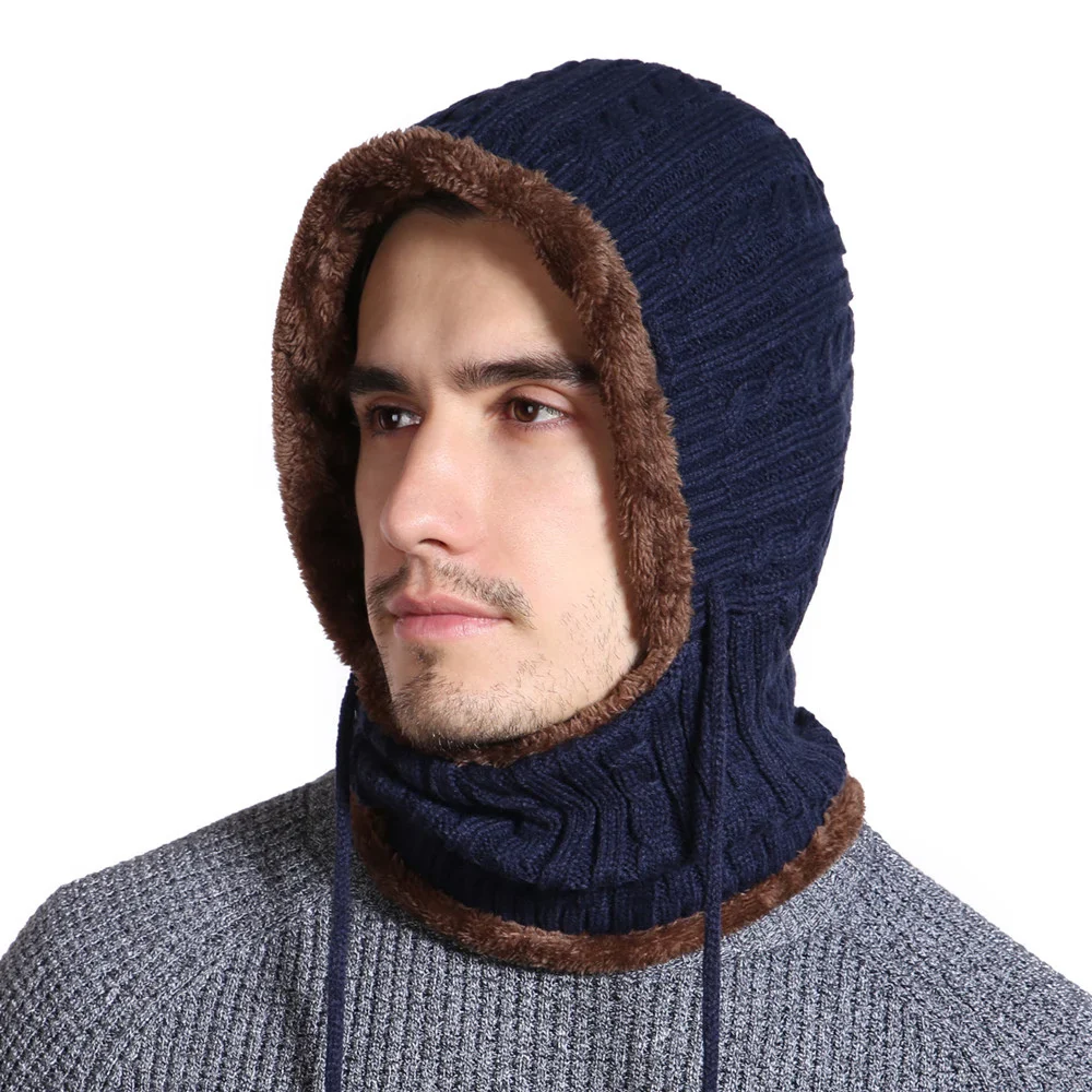 AETRUE Knitted Wool Hood - Imagen 3