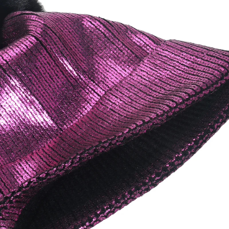 SHINY Funky Colors Ski Snowboard Beanie - Imagen 4