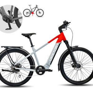 VENTIX+Plus ebike URBANA Gris/rojo