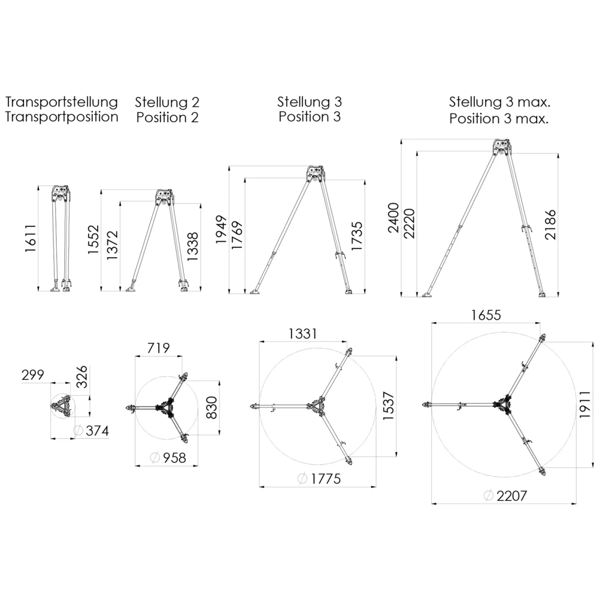 IKAR TRIPOD Trípode - Imagen 4