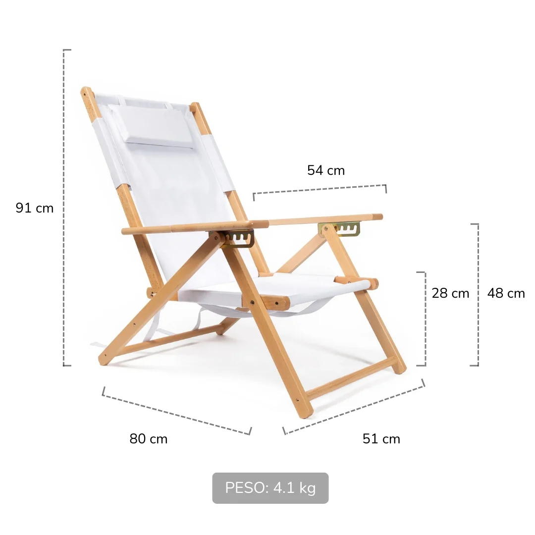 Silla Madera Casablanca Crema - Imagen 6