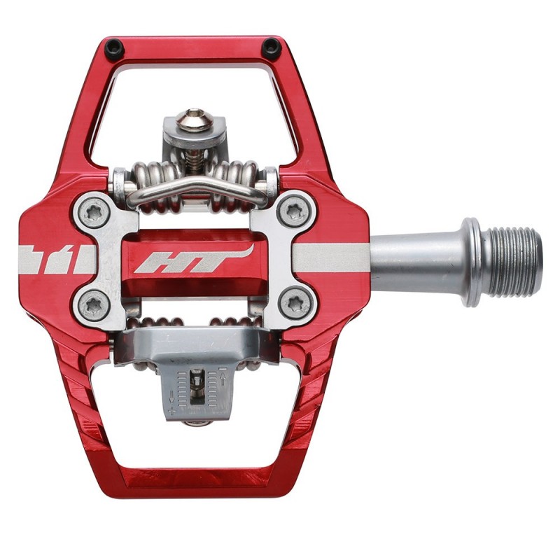 Pedales HT Enduro T1 Rojo - Imagen 2