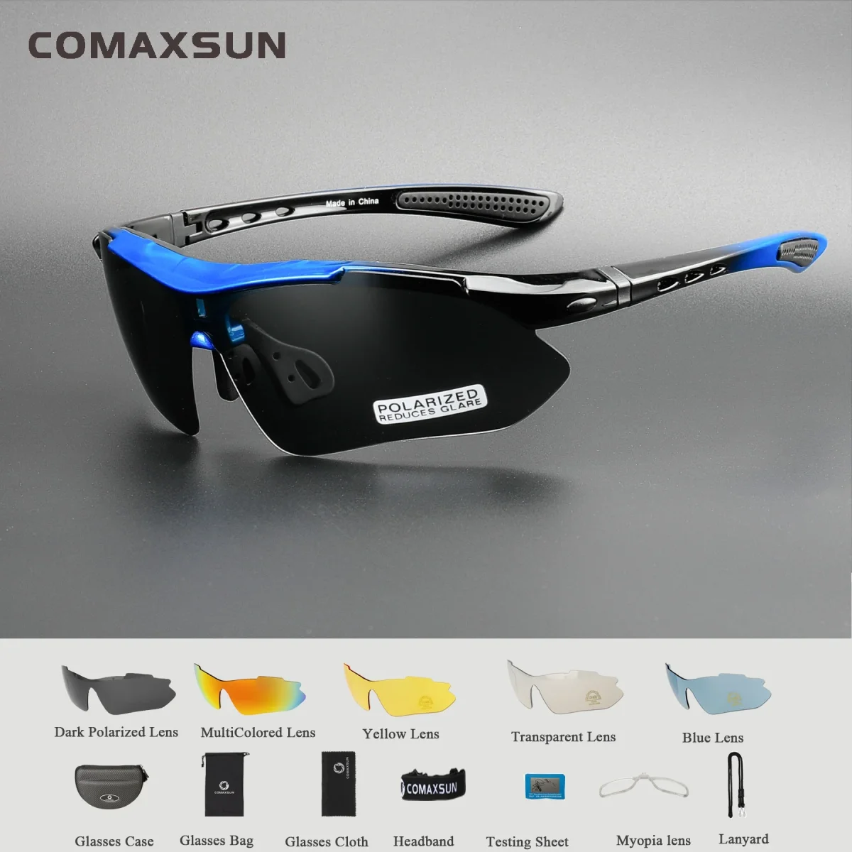 COMAXSUN Prescription Sport Sunglasses - Imagen 2