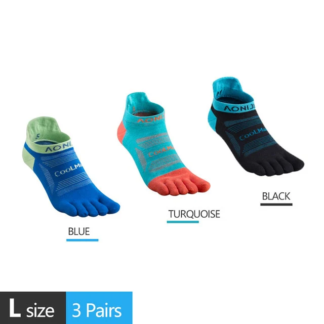 AONIJIE Ankle Toe Socks For Running (3 Pairs) - Imagen 3