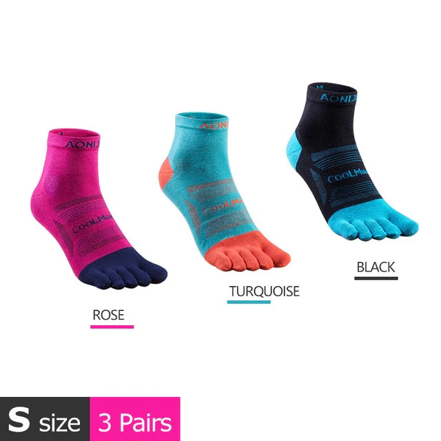 AONIJIE Ankle Toe Socks For Running (3 Pairs) - Imagen 5