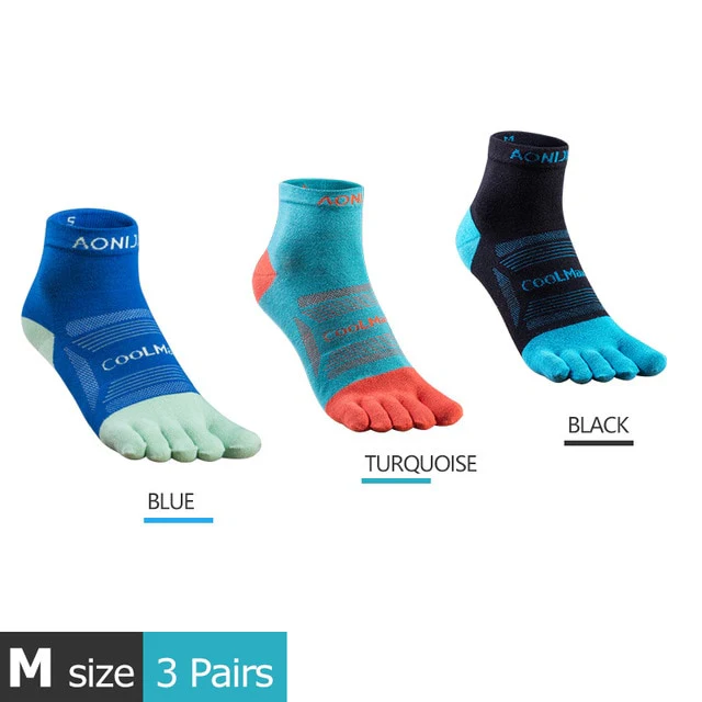 AONIJIE Ankle Toe Socks For Running (3 Pairs) - Imagen 4
