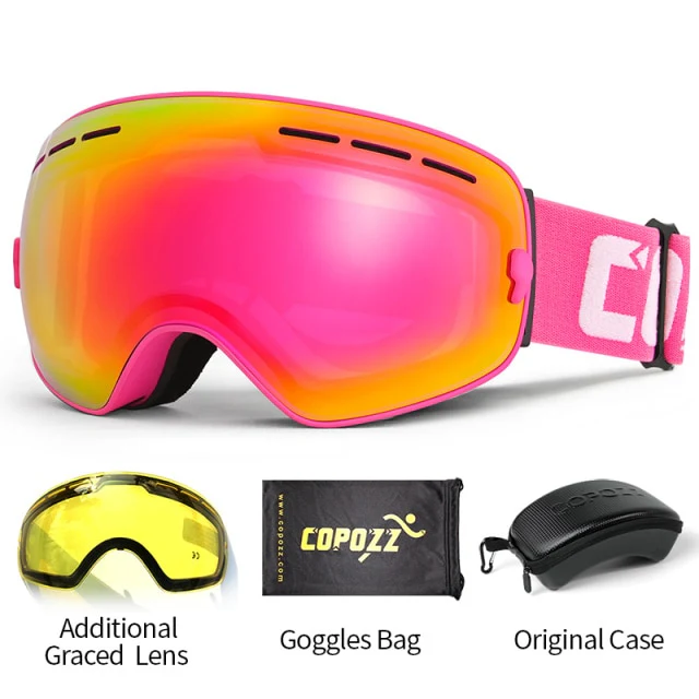 COPOZZ Ski Goggles with Cloudy Night Lens - Imagen 9